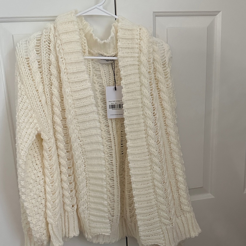 Princess Polly Cream Knit Cardigan